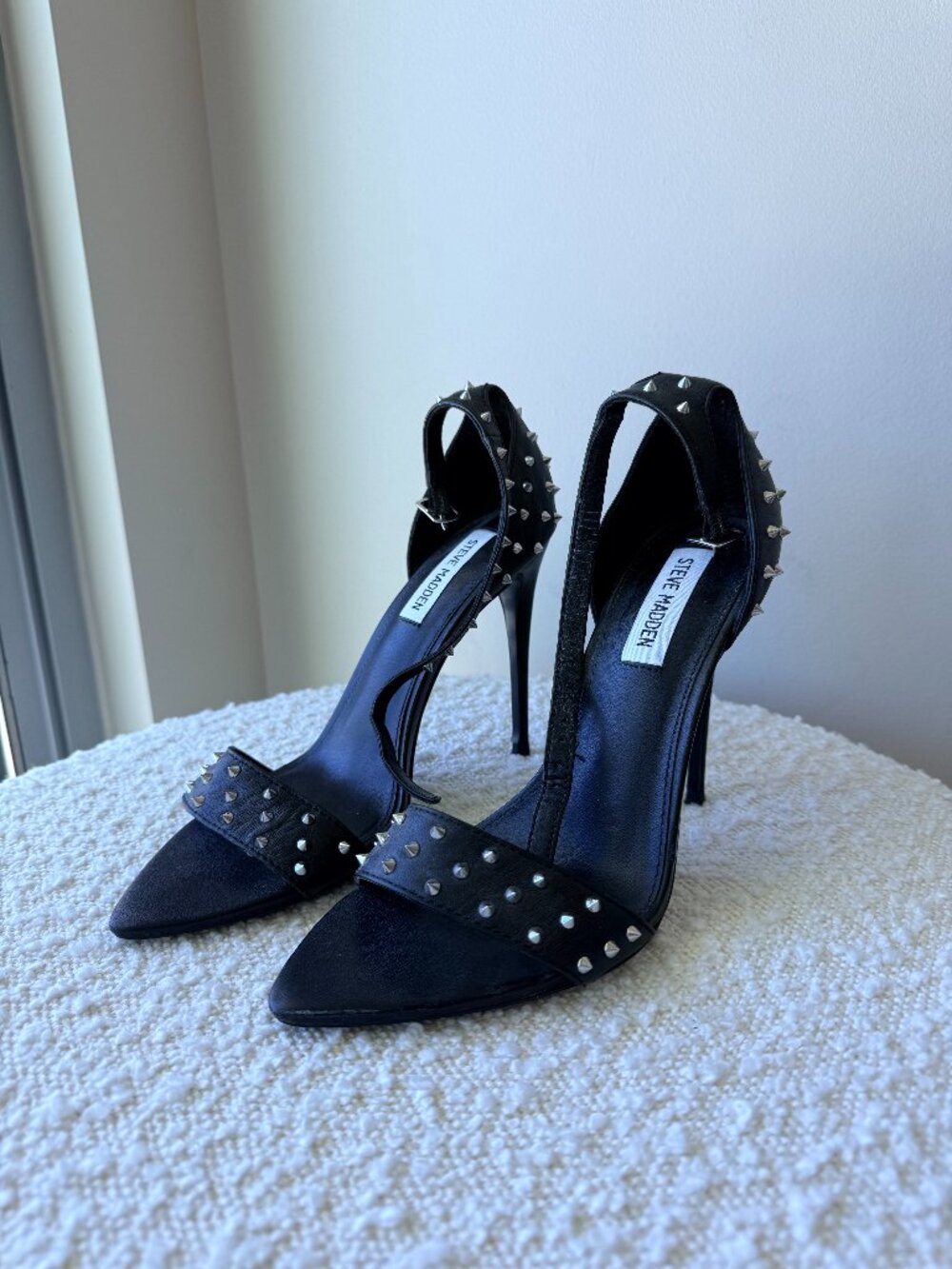 Black Spiked Steve Madden Heels